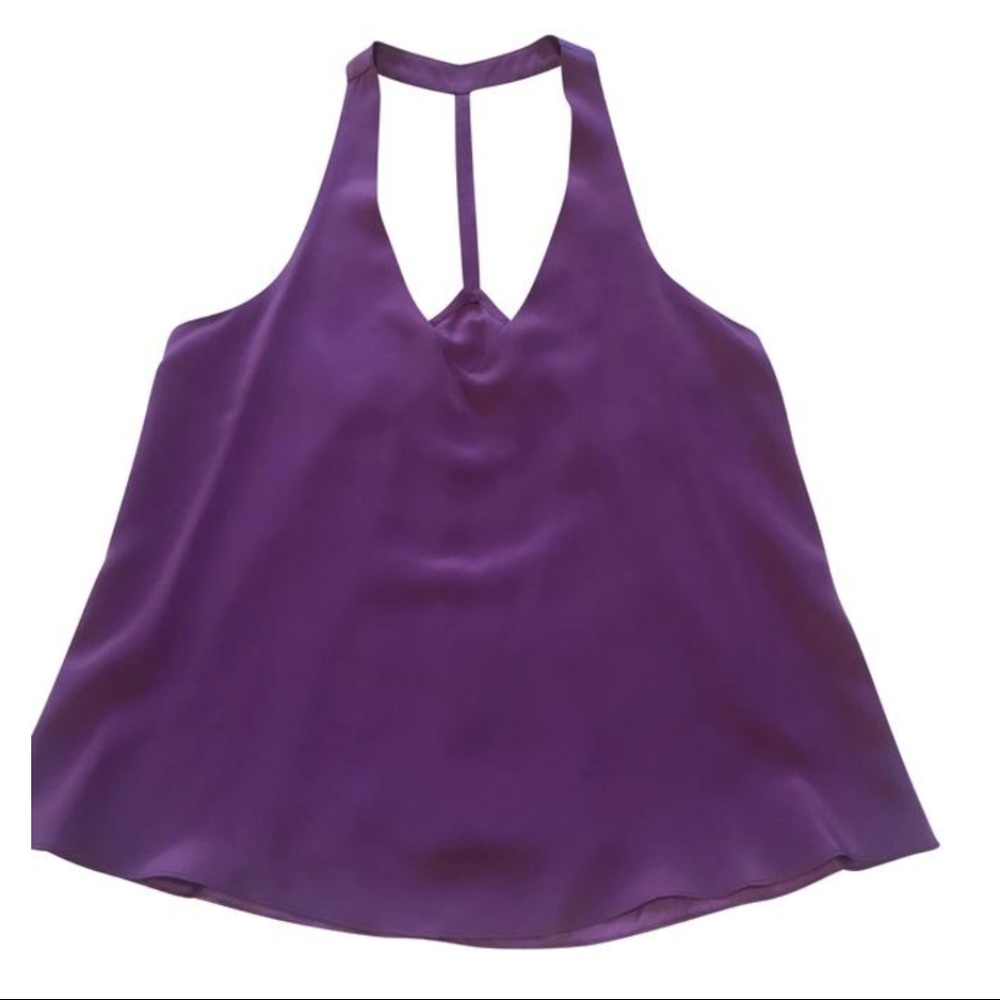 Rory Beca Purple Silk Tank Top/Cami